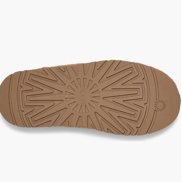 NWB UGG Women's Shearling Platform Slippers in chestnut - Picture 5 of 14